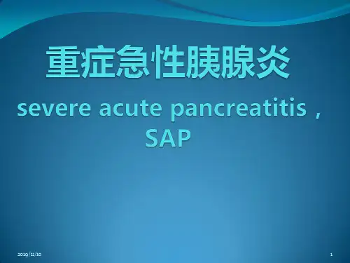 重症急性胰腺炎PPT课件