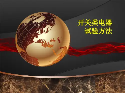 开关类电器的检验方法ppt