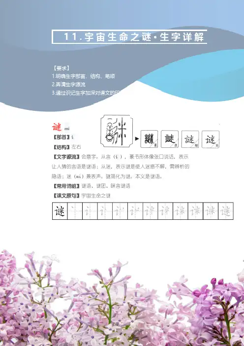 部编版六年级语文上册《宇宙生命之谜》文字解读