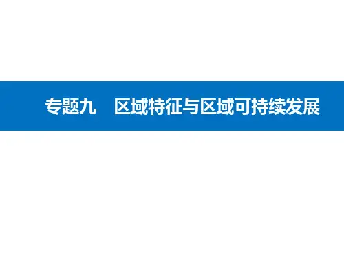 高考地理二轮专题复习课件专题九第1讲综合分析——区域特征综合分析案例