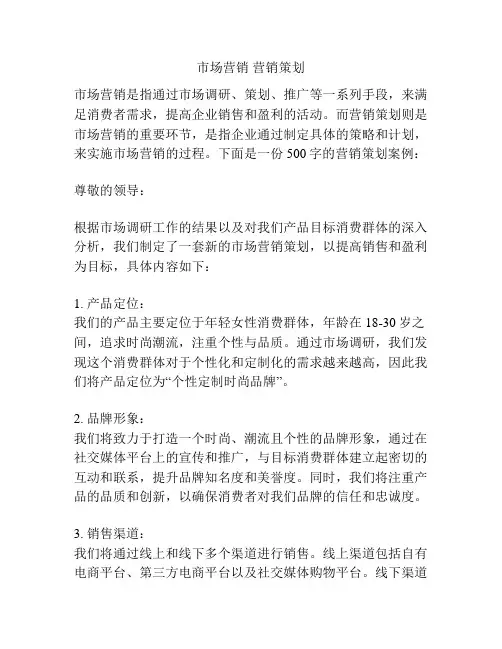市场营销 营销策划