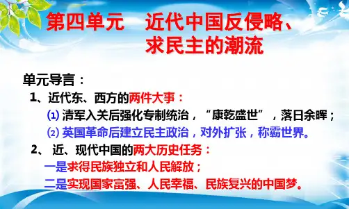 高中历史人教版必修一第10课--鸦片战争课件 (共33张PPT)[优秀课件资料]