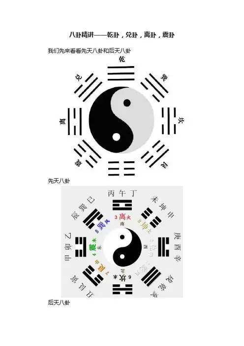 八卦精讲——乾卦，兑卦，离卦，震卦