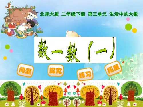 《数一数》生活中的大数PPT  图文