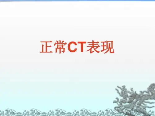 正常胸肺部CT影像学ppt课件