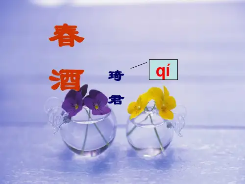 《春酒》课件3-八年级下册语文PPT课件