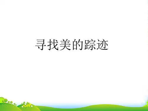 人教版六年级美术:《寻找美的踪迹》课件