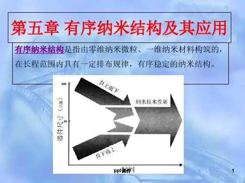 有序纳米结构及其应用  ppt课件