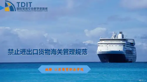 禁止进出口货物海关管理规范.pptx