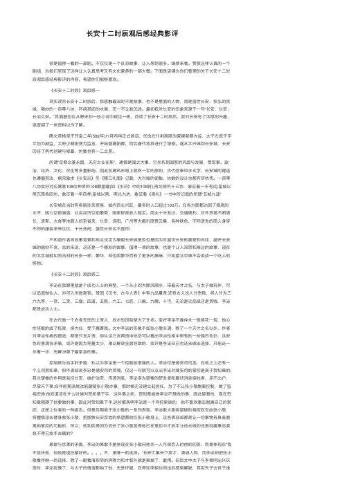 长安十二时辰观后感经典影评
