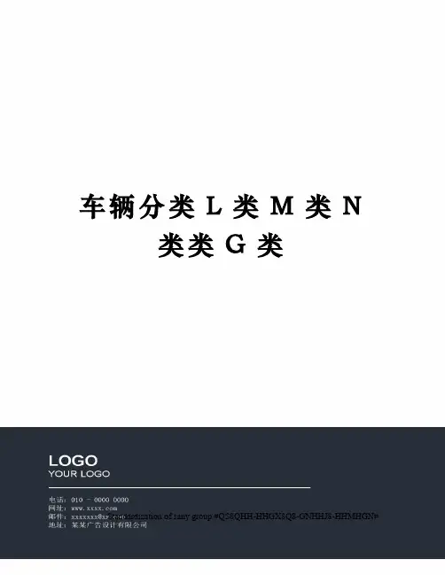 车辆分类L类M类N类类G类