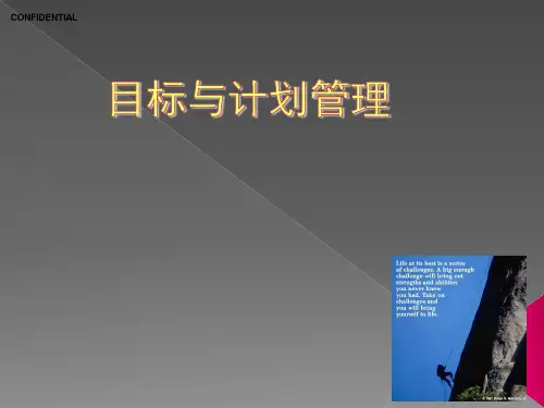 目标与计划管理ppt课件