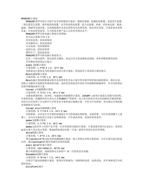 PROMINET计量泵
