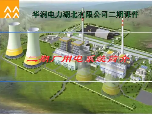 厂用电系统介绍