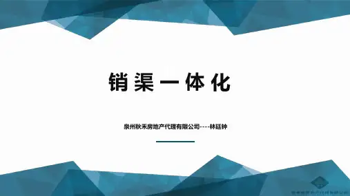 房地产销渠一体化