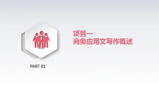 第一章 商务应用文写作概述 《 商务应用文写作》PPT课件