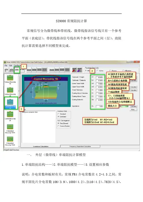 使用SI9000进行PCB常规阻抗计算