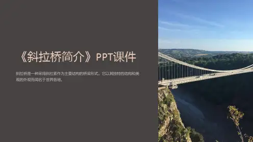 《斜拉桥简介》课件