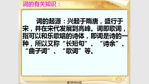 雨霖铃——柳永完整PPT课件