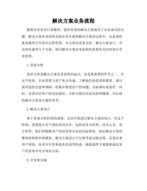 解决方案业务流程