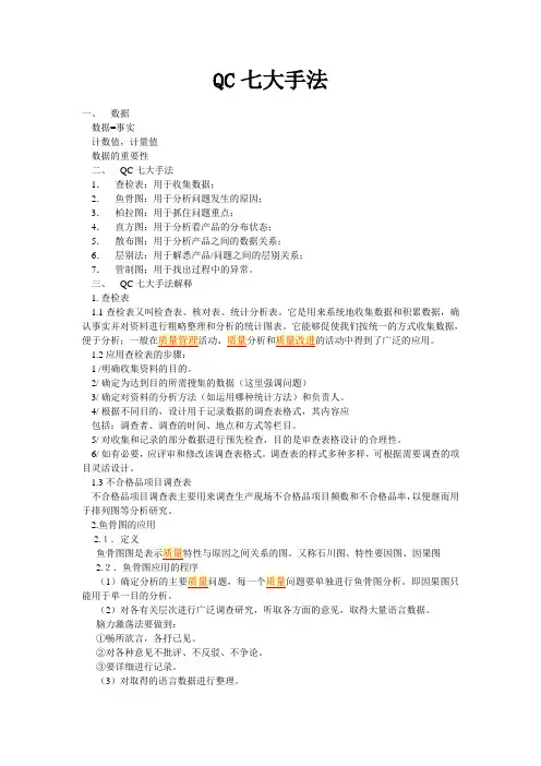QC七大手法