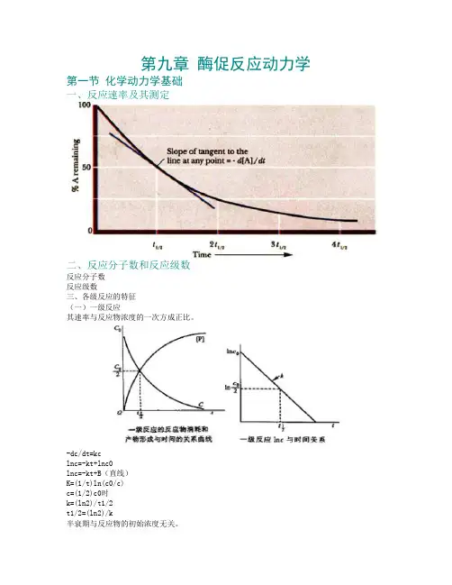 第9章 酶促反应动力学