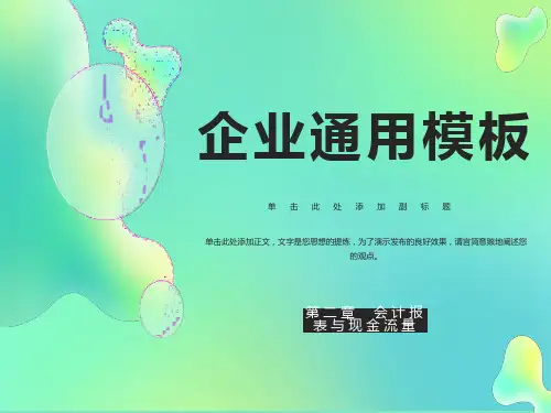 会计报表与现金流量