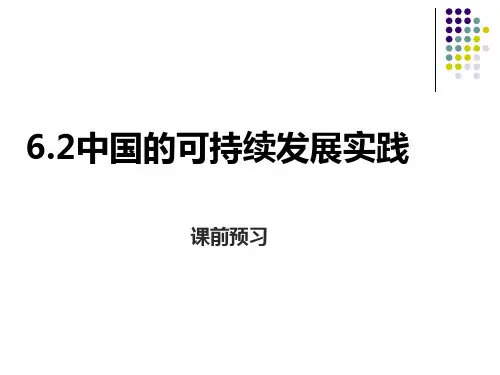 人教版高一地理必修2 6.2中国的可持续发展实践课件(共21张PPT)