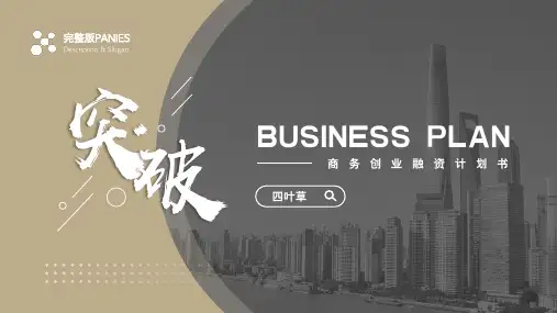 商务创业融资计划书