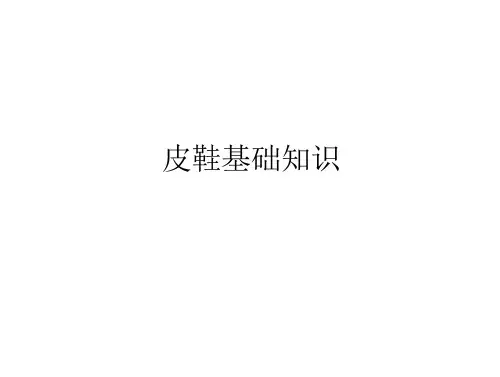 皮鞋基础知识