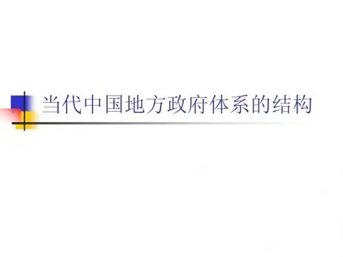 中国当代政府体制剖析