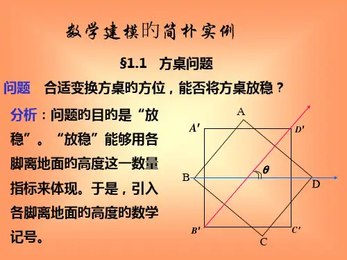 数学建模的简单实例省名师优质课赛课获奖课件市赛课一等奖课件