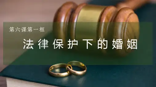 高中政治选择性必修二法律与生活课件6-1法律保护下的婚姻