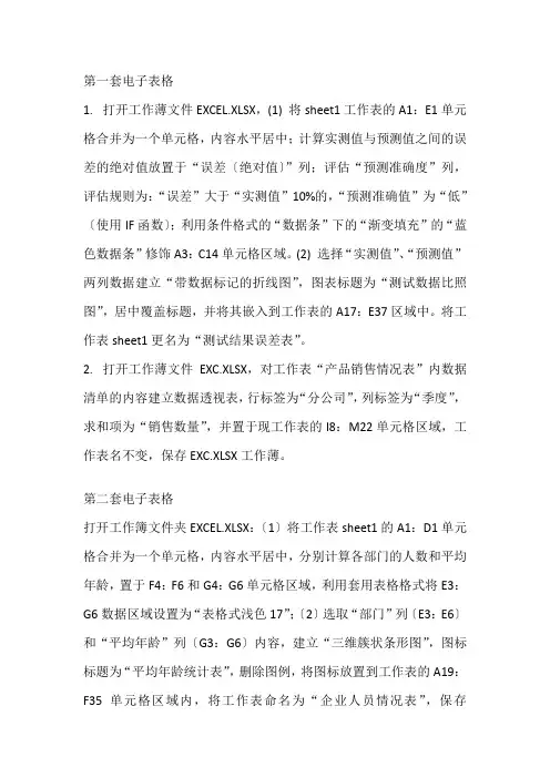 EXCEL大综合