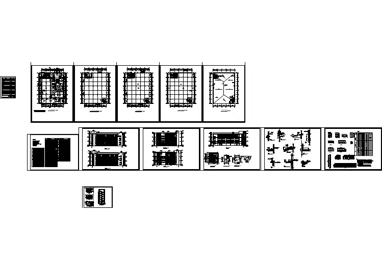 医药厂房建筑施工图纸（共12张）