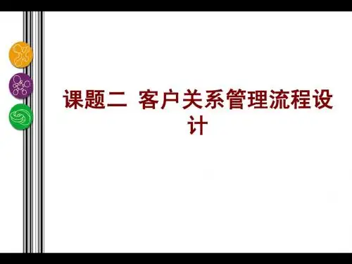 客户关系管理课题2