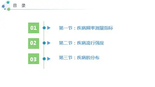 2.2.12.2疾病的分布疾病流行强度