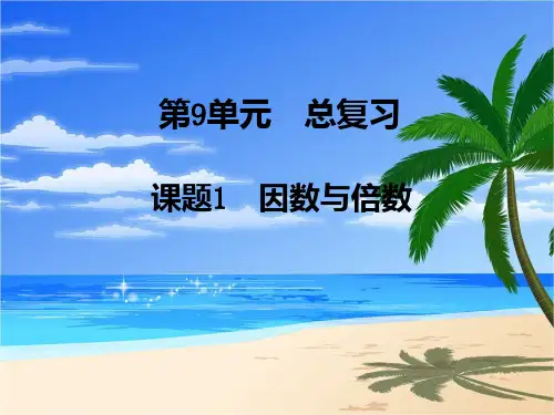因数与倍数 完整版PPT课件