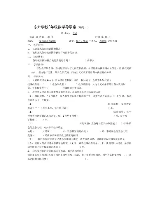 六年级导学案《统计》.docx