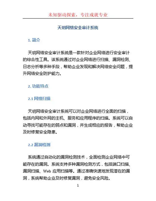 天玥网络安全审计系统