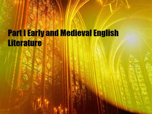 英国文学简史(刘炳善)Part I old English period