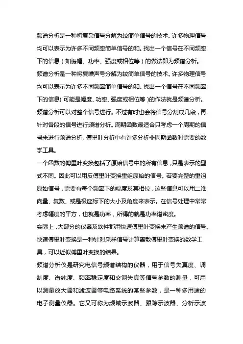 频谱分析
