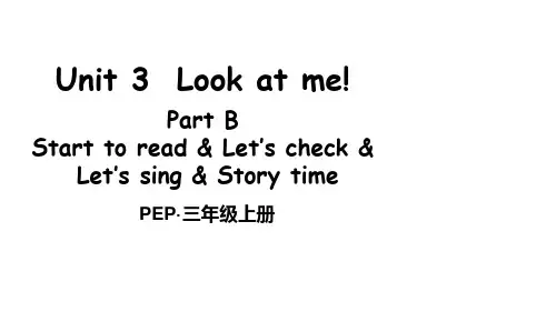 PEP三年级英语上册课件Unit 3 Part B 第3课时