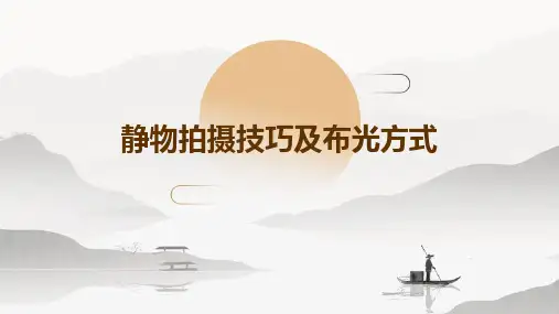 静物拍摄技巧及布光方式