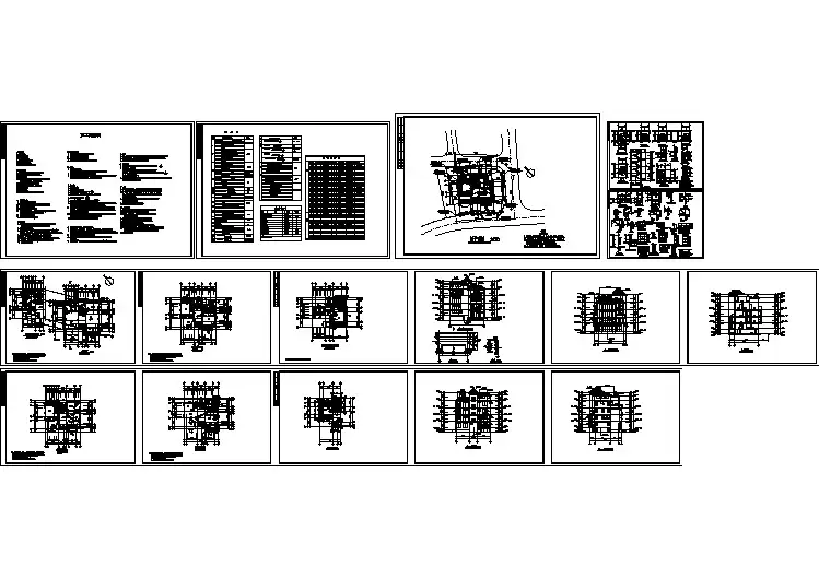 高级独栋别墅施工图（含施工图说明）