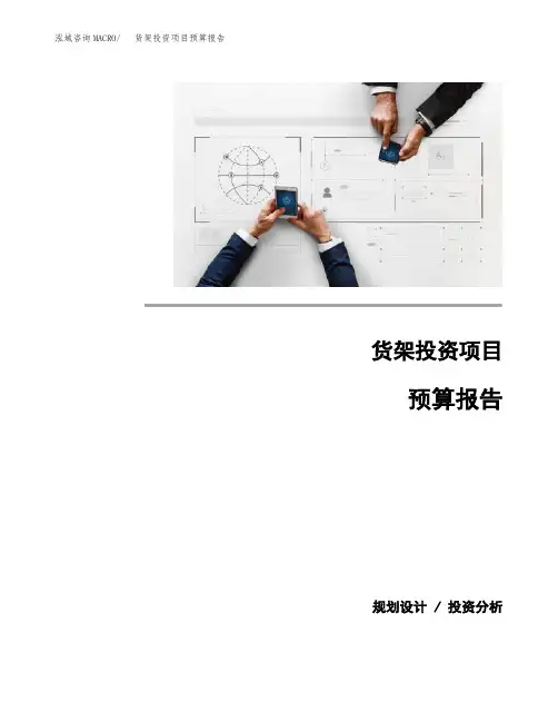 货架投资项目预算报告