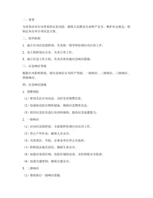 台风专项应急方案