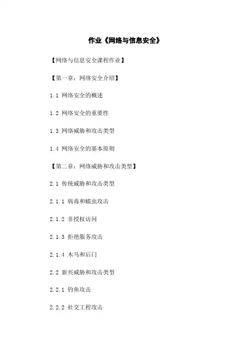 作业《网络与信息安全》