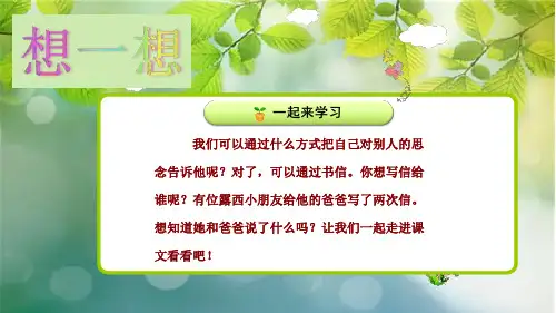人教版(部编)二年级上册《一封信》课件