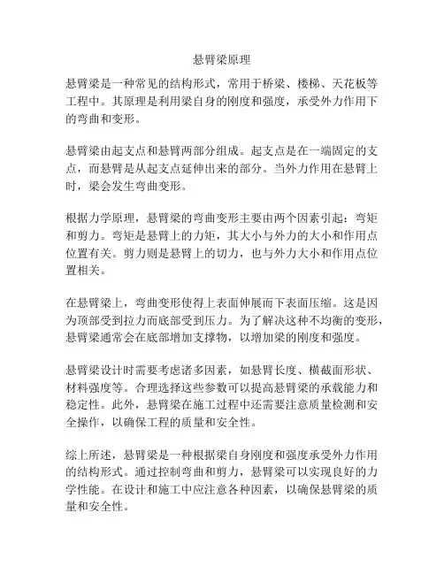 悬臂梁原理